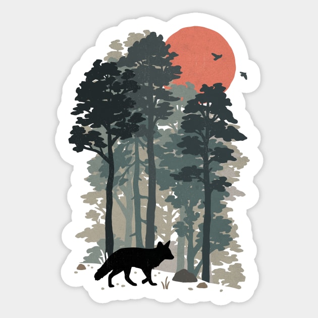 Familiar Forest Sticker by WildOak